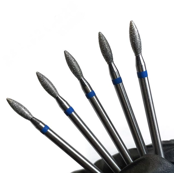 Diamond nail drill bits