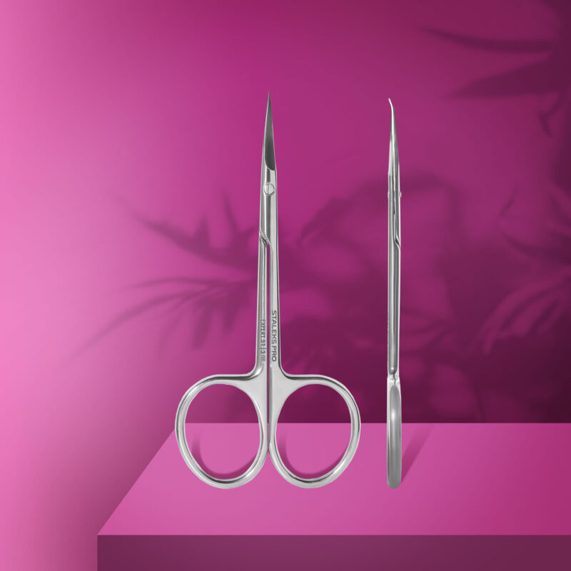 Professional cuticle scissors with hook EXPERT 51 TYPE 3